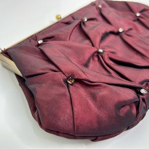 Burgundy Clutch